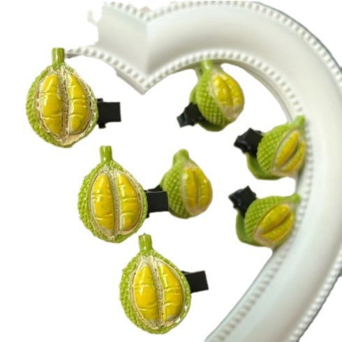 Cute Simulation Durian Barrettes