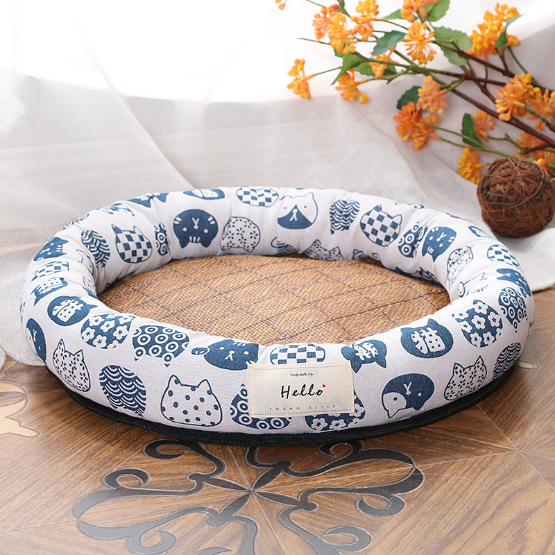 Round Cat Kennel Kennel Dog Summer Cool Den