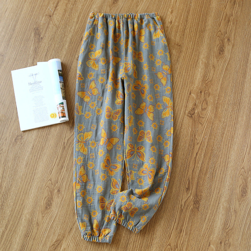 Women's Home Thin Summer Pure Cotton Pajama Pants