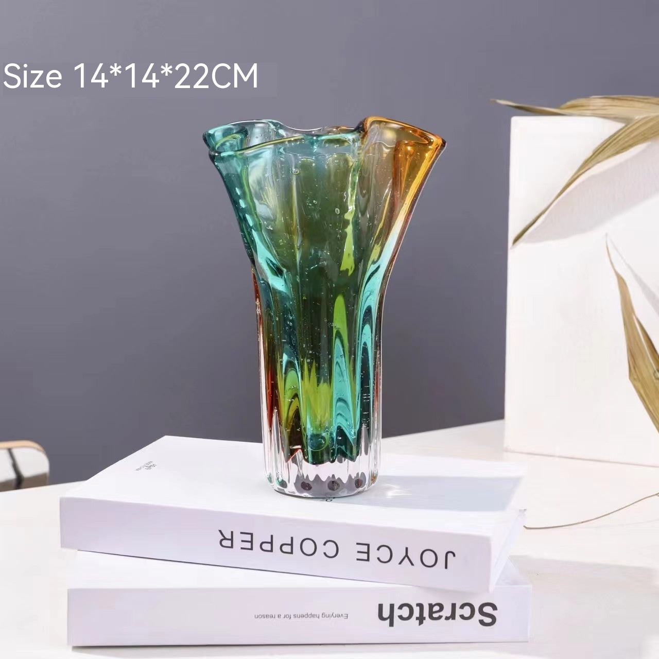 Hand-blown Glass Vase Conch Shell Living Room Crafts Ornaments