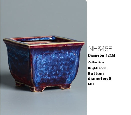 Household Green Plant Creative Jun Kiln Ceramic Flower Pot