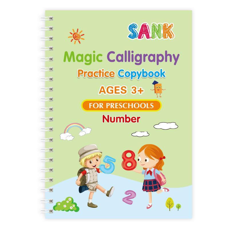 English Version Children's Pen Control Training Groove Calligraphy Practice Board