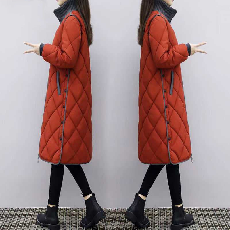 Women's Loose-fitting Mid-length Knee-length Fashion Cotton Jacket
