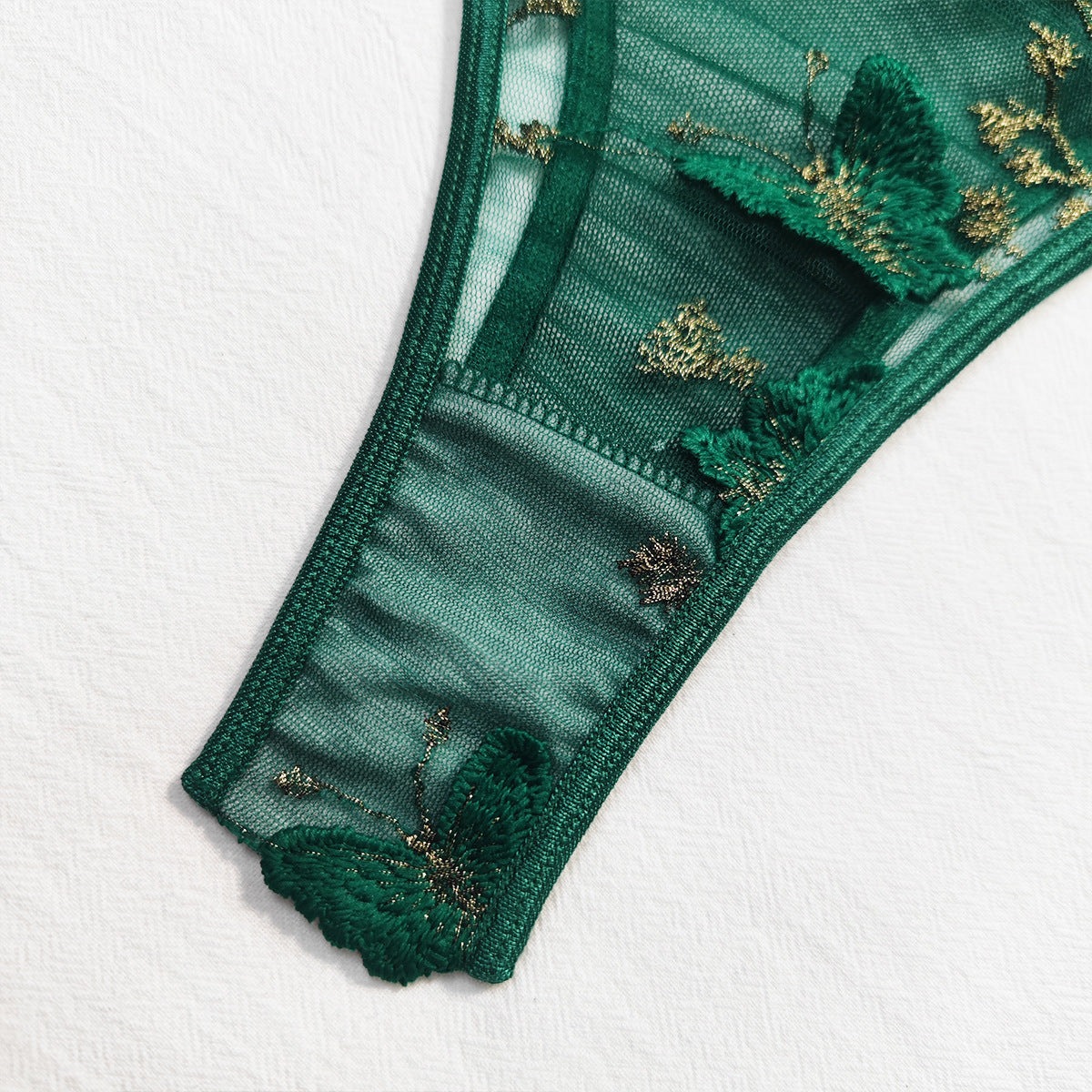 European And American Sexy Embroidery Butterfly Suit