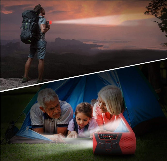 Charging lighting radio