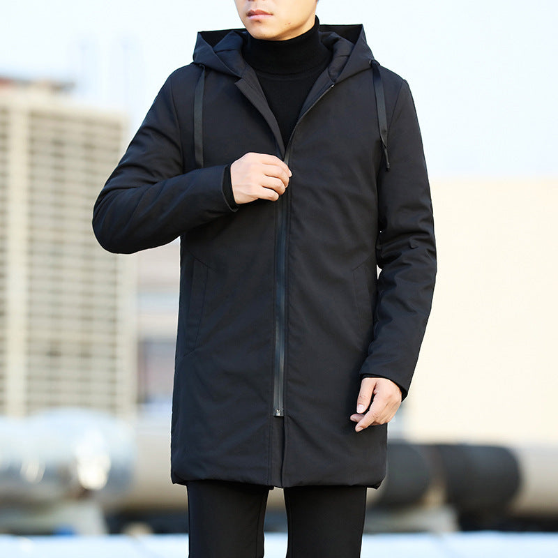 Men's thick hooded casual jacket
