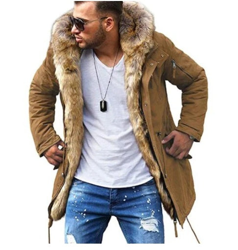 Fur collar cotton clothes