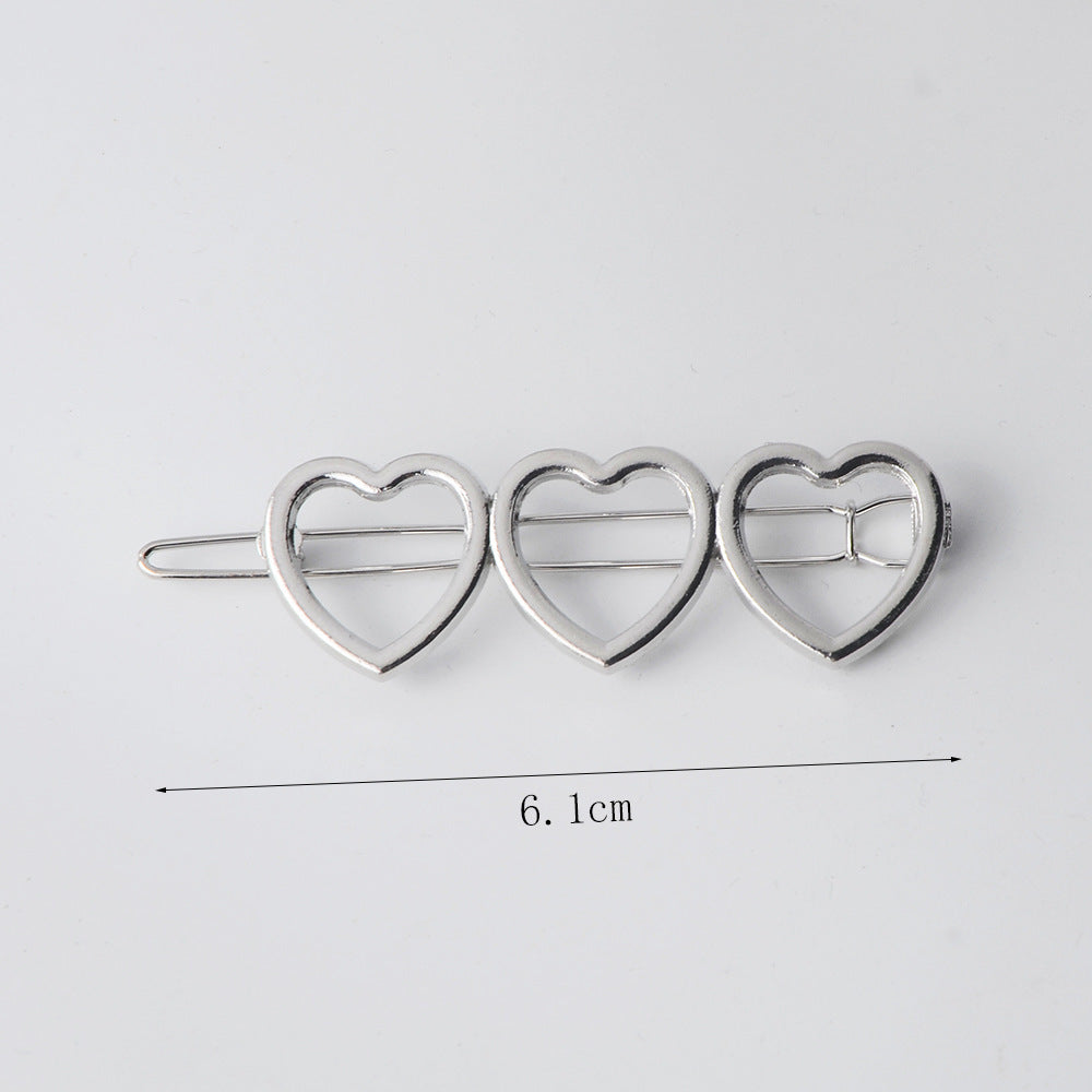 Cupid Heart-shaped Five-pointed Alloy Hair Accessories