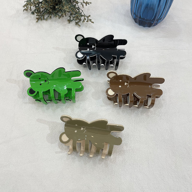 Cute Sweet Bear Shark Clip Updo Hairpin Hair Claw Hair