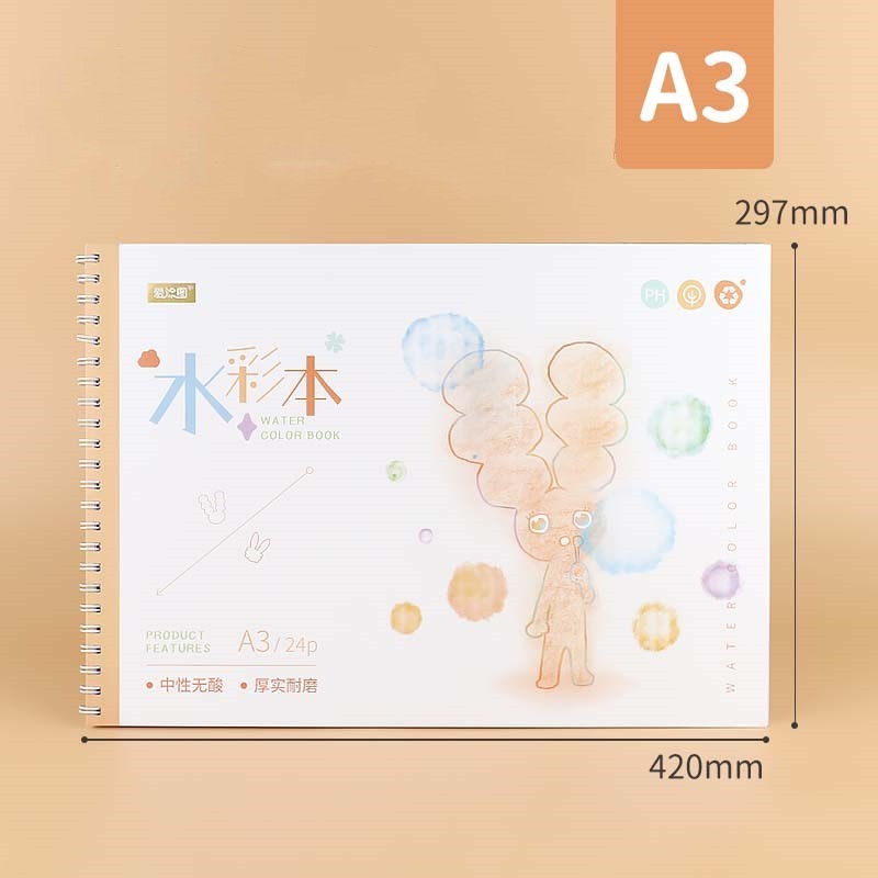 180g Watercolor Notebook A3 A4 A5 Handmade Sketch Book