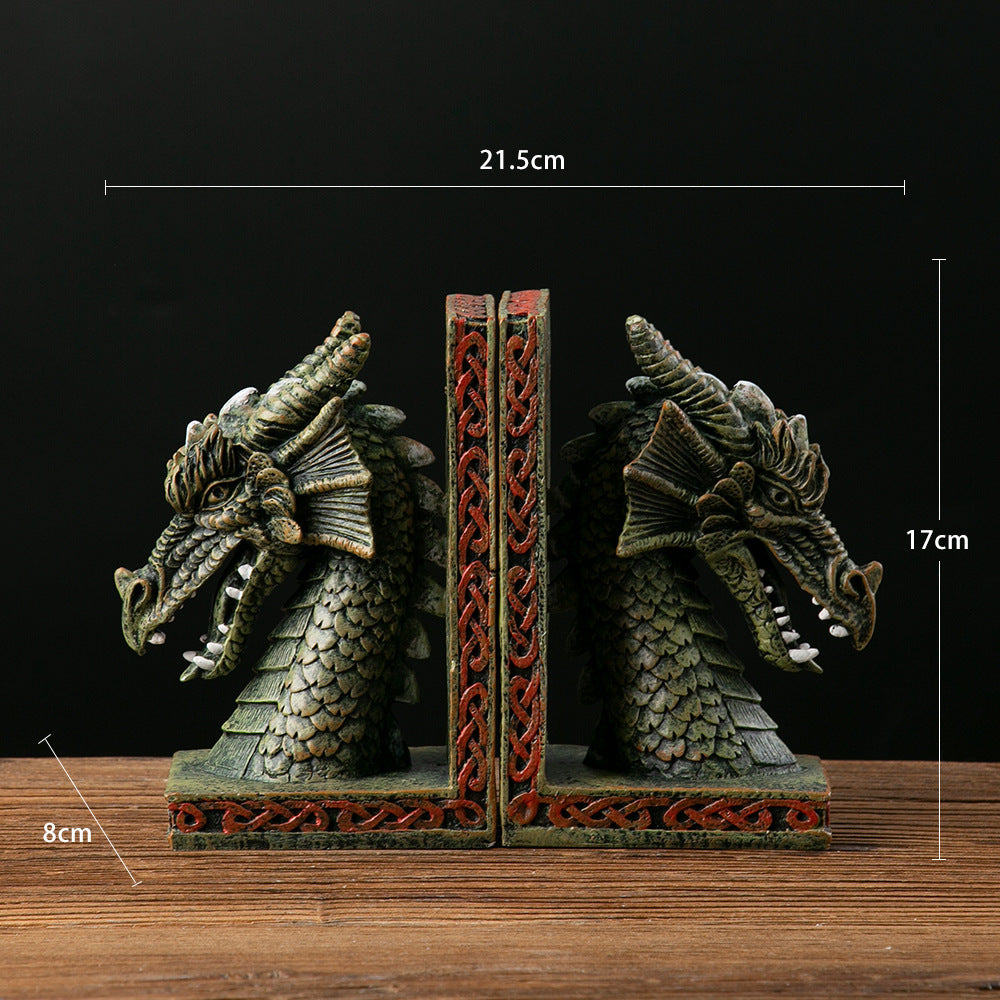 Household Dragon Bookend Decorative Ornaments