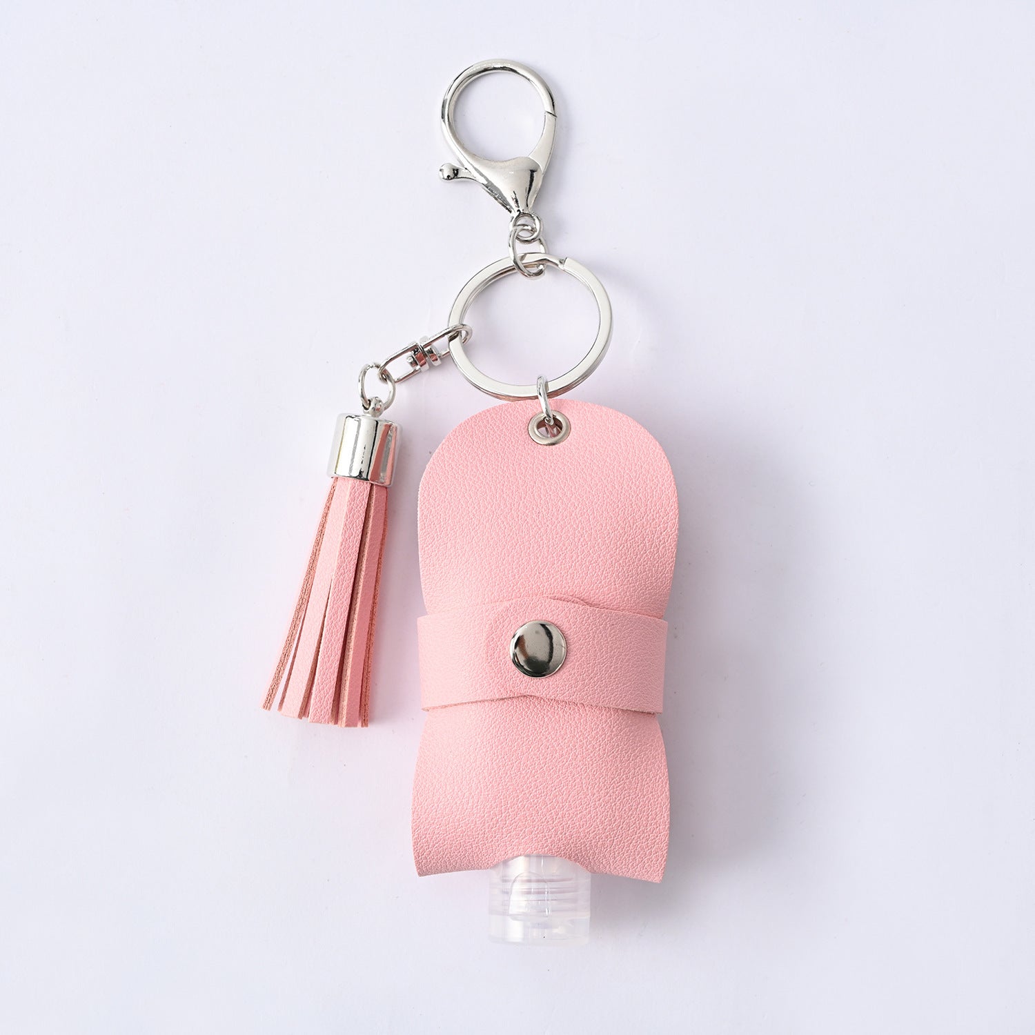 Hand Sanitizer Leather Case Keychain Pendant