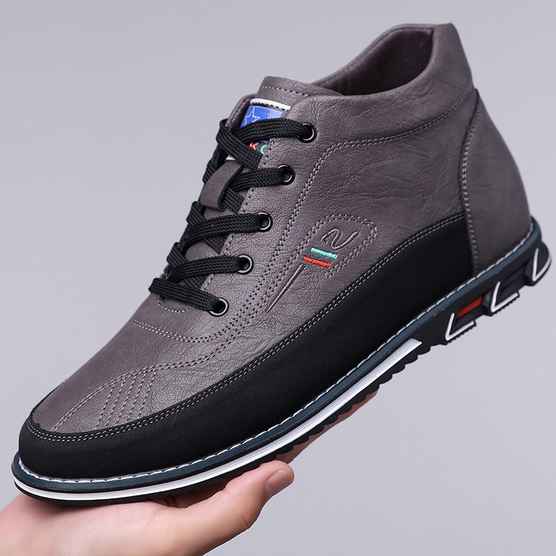 Men's High Top Shoes With Lace Up Martin Boots