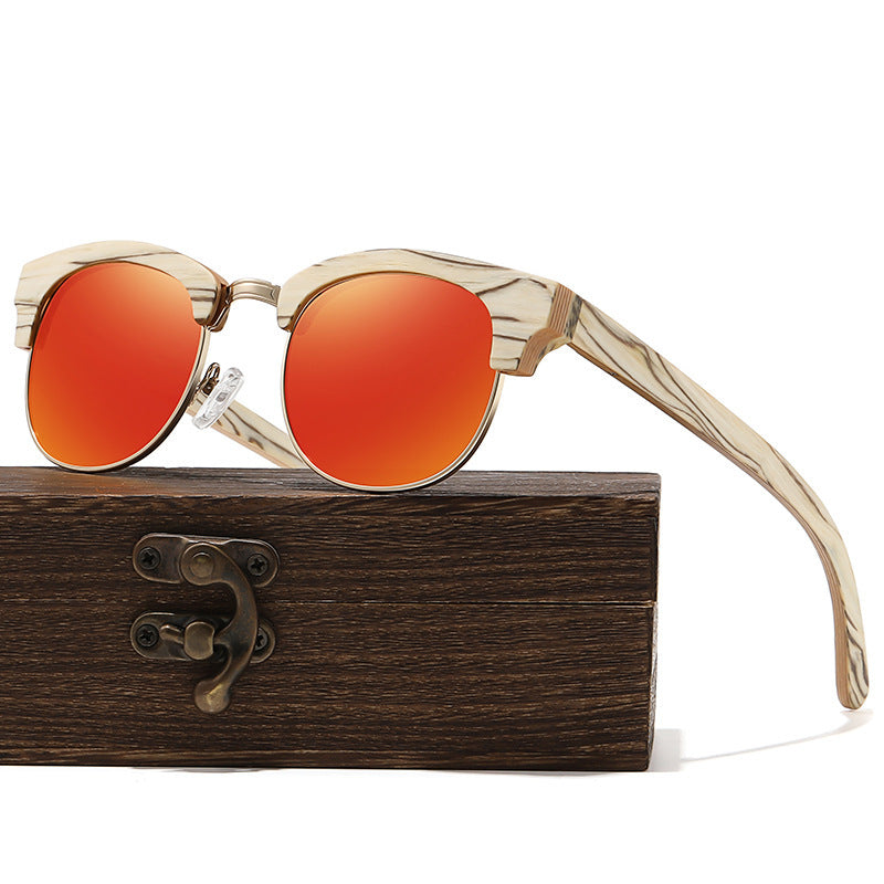 Semi-rimless Fashion Men's And Women's Polarized Sunglasses UV400