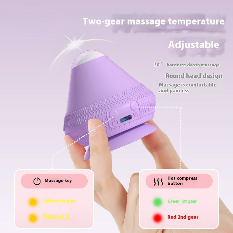 Electric Adsorption Massage Ball Massager Vibration Hot Compress Foot Sole Muscle Relaxation Through Membrane