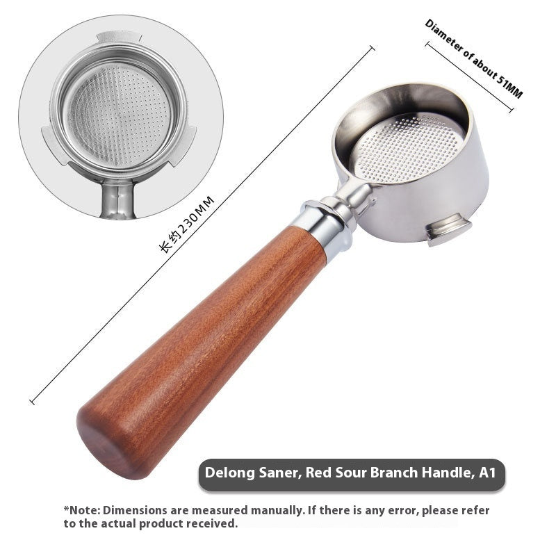 51mm Coffee Machine Handle Modified Solid Wood Handle