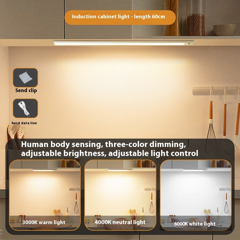 LED Cabinet Light With Rechargeable Intelligent Human Body Induction