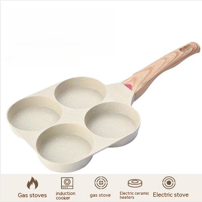 Aluminum Four-hole Frying Pan