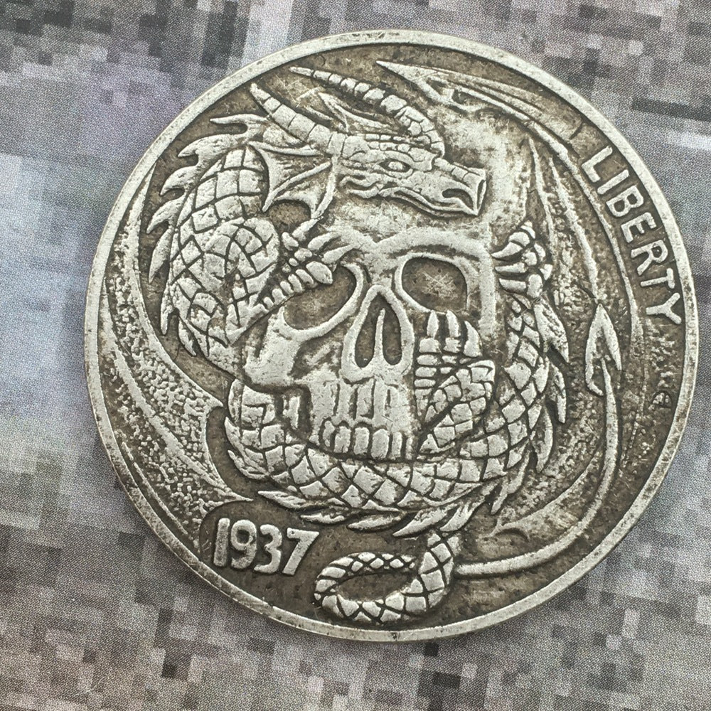 Fashion Personality Skull Commemorative Coin
