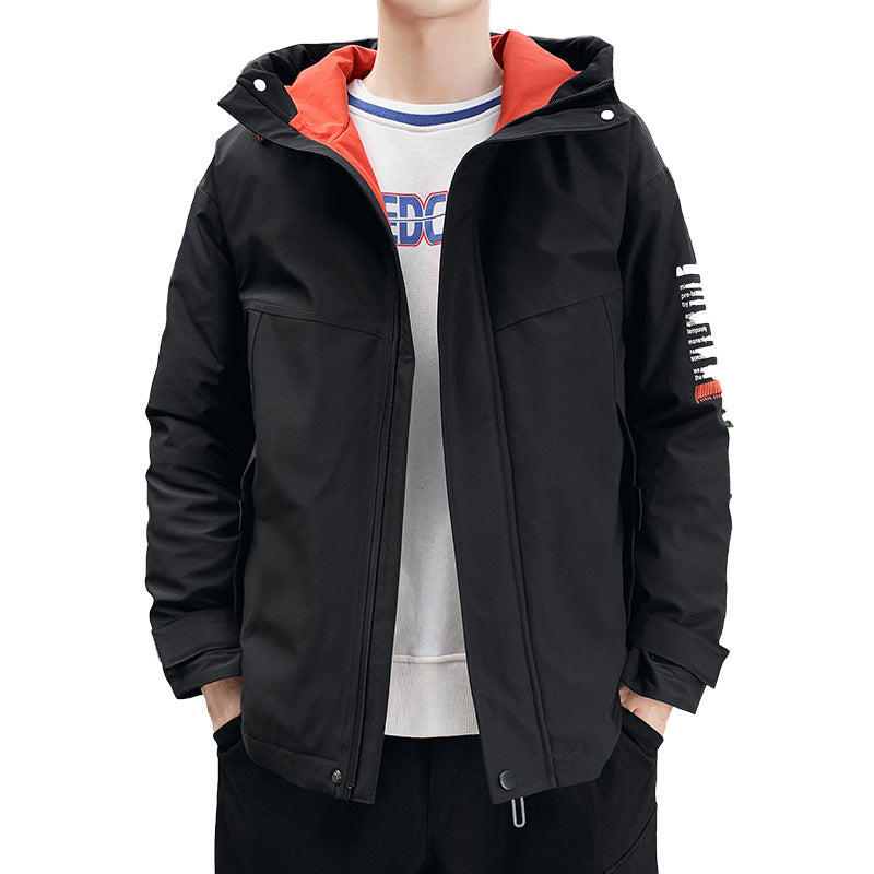 Casual wide and short cotton coat