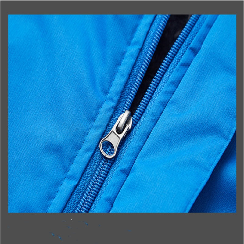 Fleece Padded Hooded Windproof Mountaineering Suit