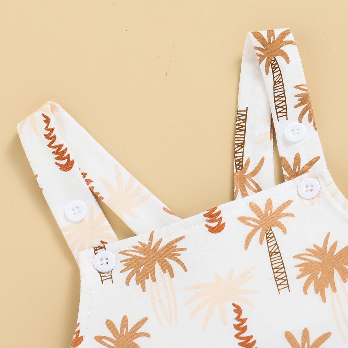 Children Straps Cropped Printed Fashion Suspender Pants