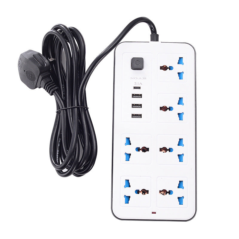 USB Patch Panel Household Multi-functional Power Strip