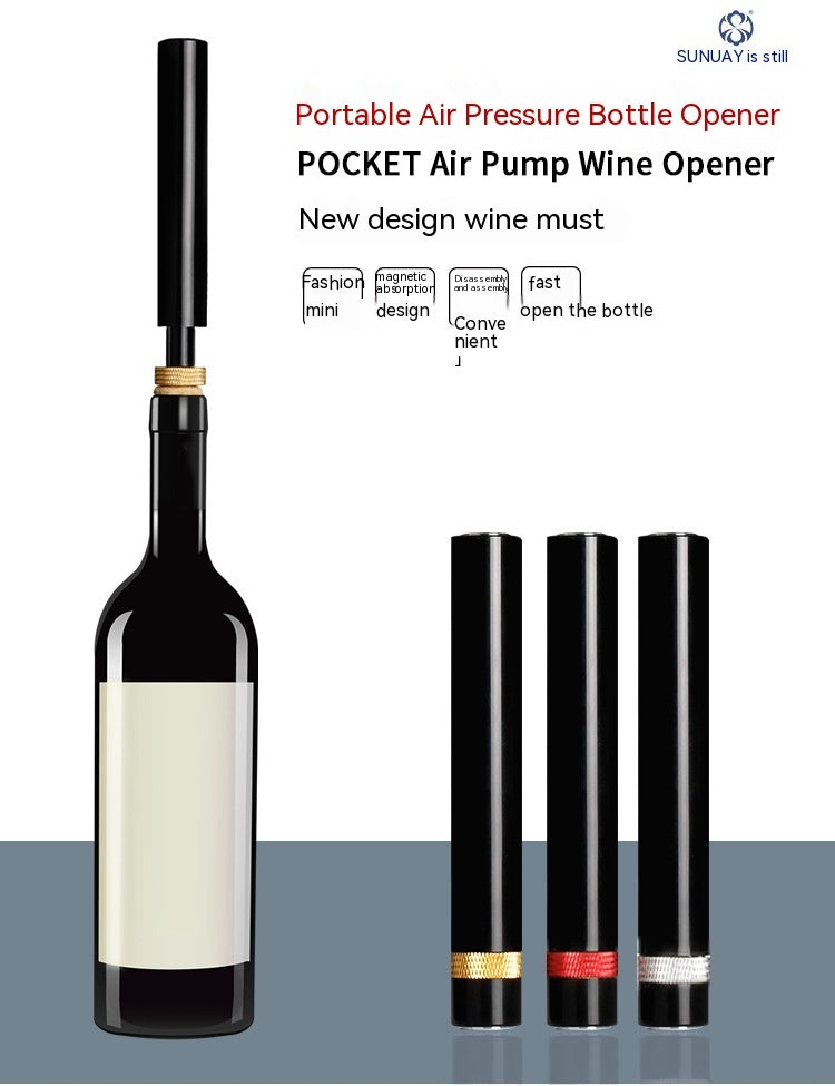 Automatic Pneumatic Bottle Opener Needle Air Pressure Bottle Opener Wine Opener