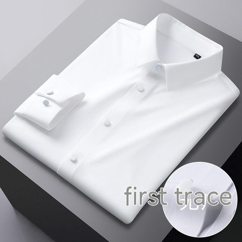 High Elastic Seamless Striped Shirt For Men