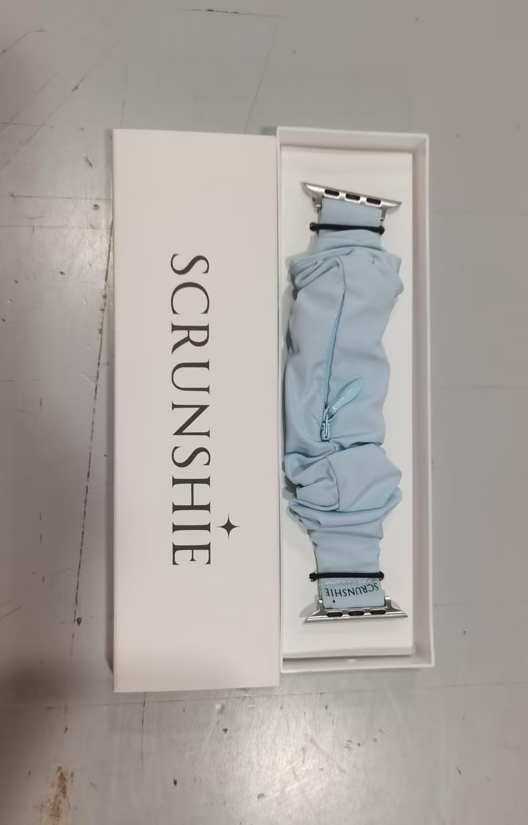 Scrunchie Watch With Pocket  Hidden Zipper Pocker