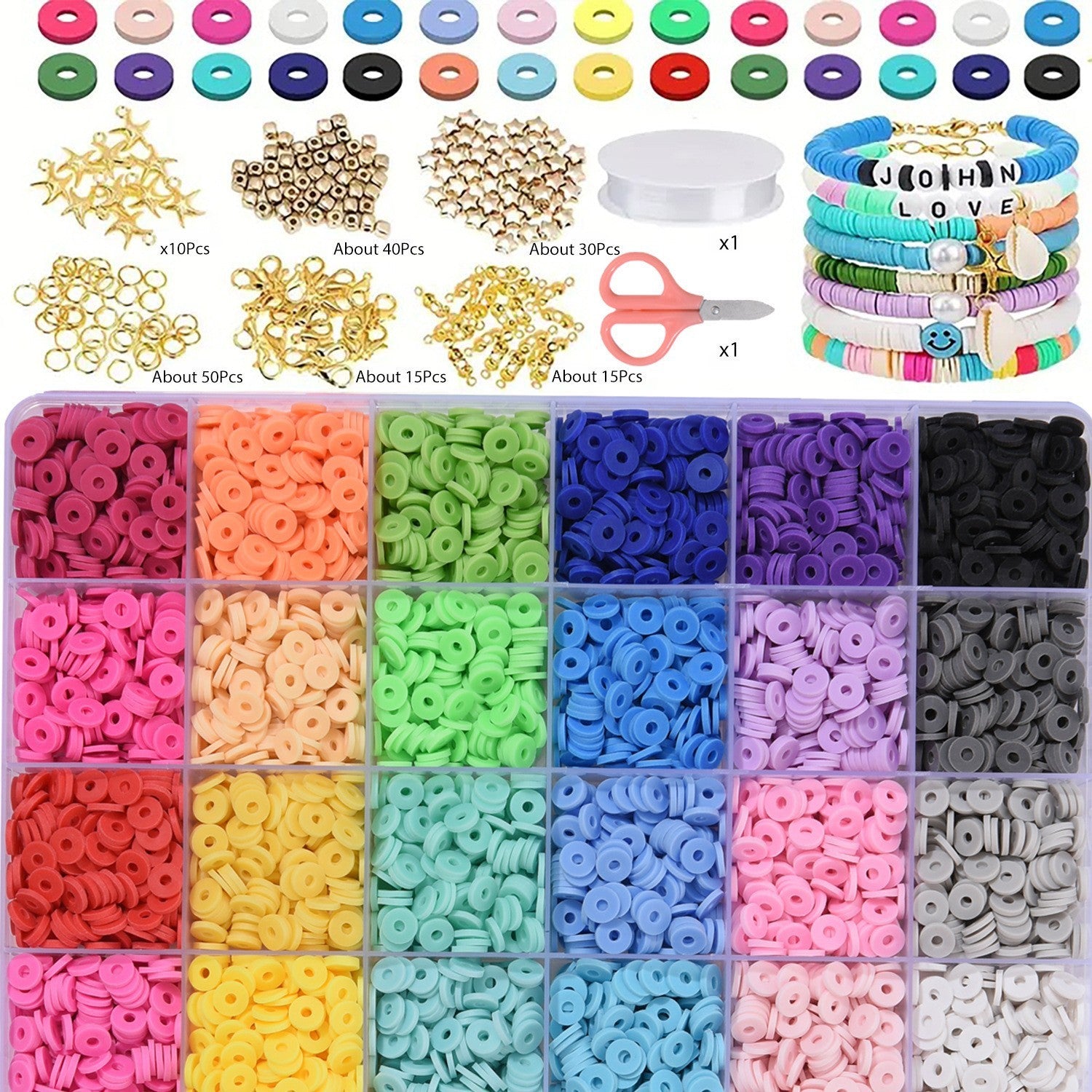 DIY Camouflage Soft Ceramic Beads Ornament Accessories Scattered Beads With Holes Spacer