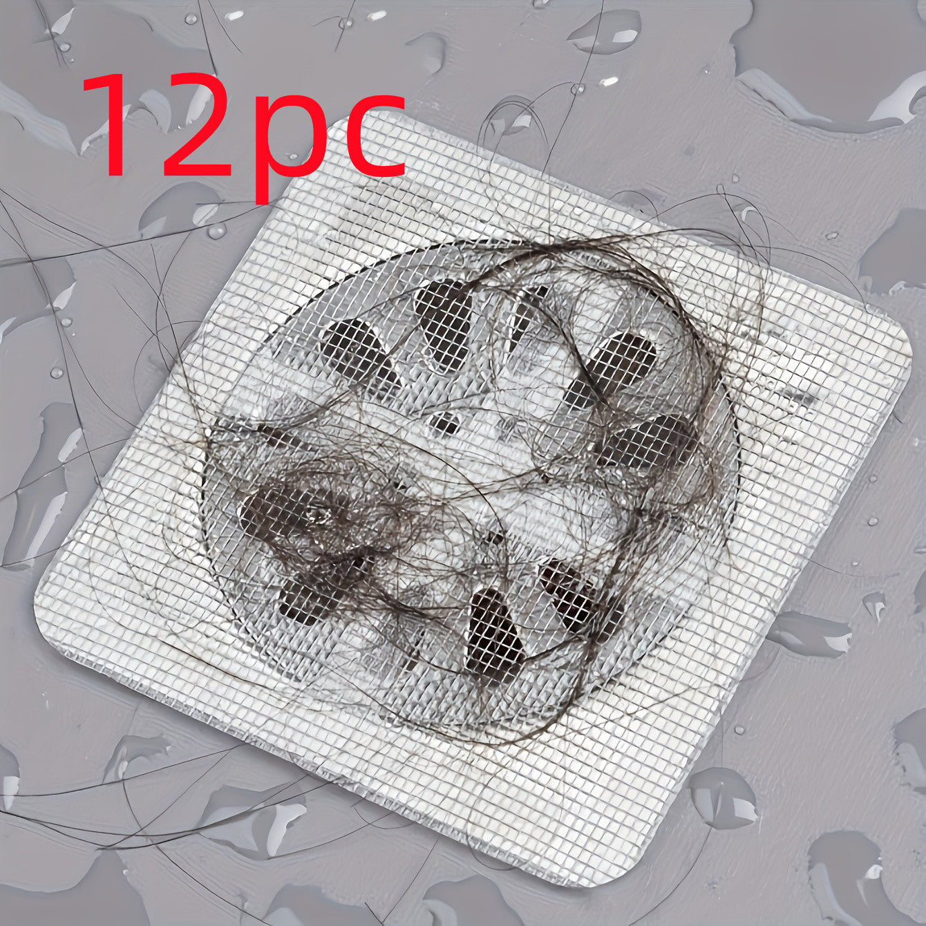 Disposable Self-adhesive Tian Zi Floor Drain Sheet Anti-blocking Insect-proof Anti-hair