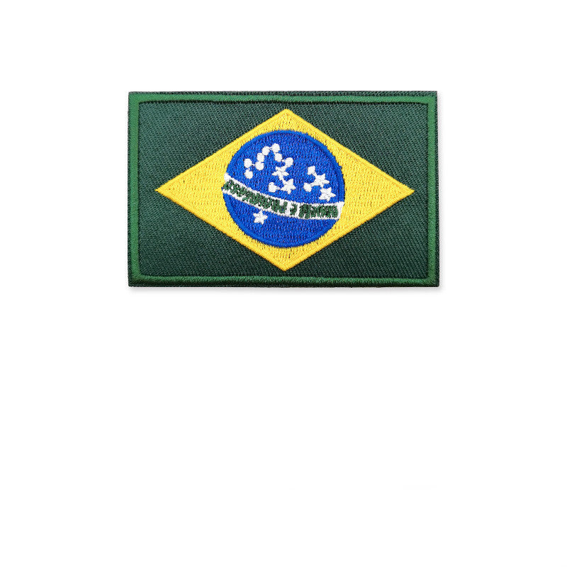 Embroidered National Flag Armband Hat Patch