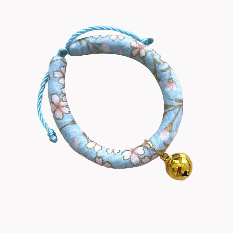 Japanese style pet cat and dog collar necklace