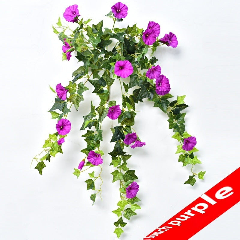 Hanging Basket Plastic Fake Flower Rattan Wall Hanging Decoration