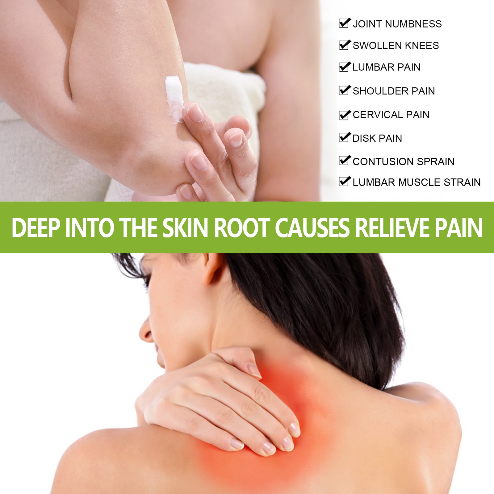 Relieve Joint Soreness Leg Swelling Body Massage Neck Cream