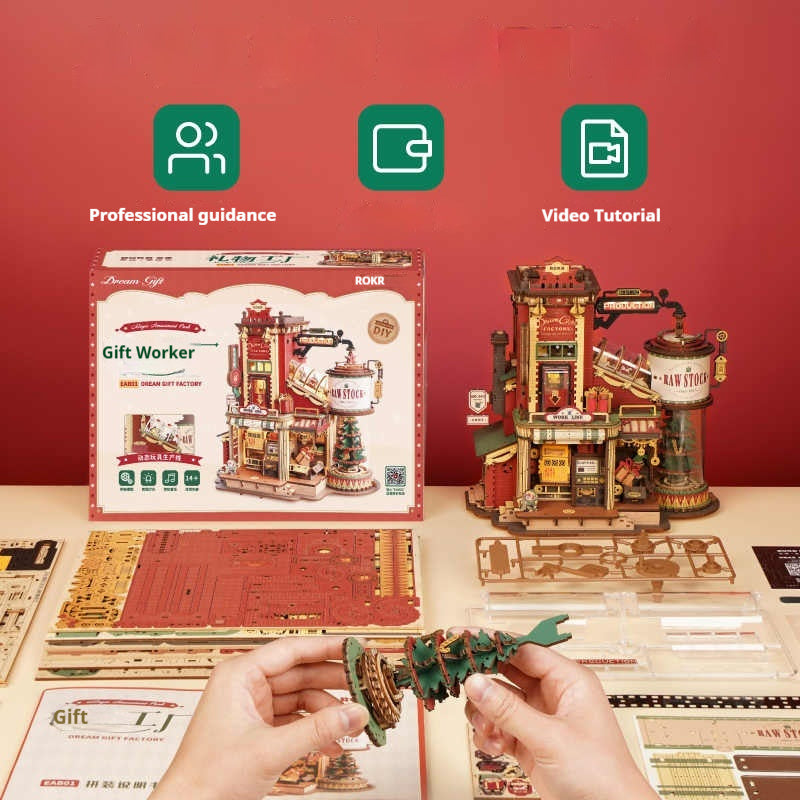 3D Puzzle Wooden Assembly Block Toy