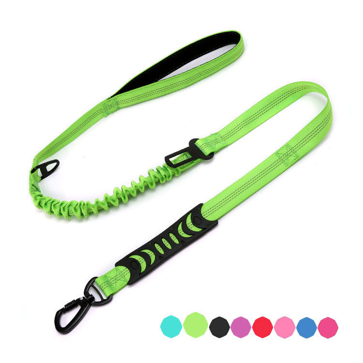 Going Out Explosion-proof Rush Dog Leash Elastic Reflection