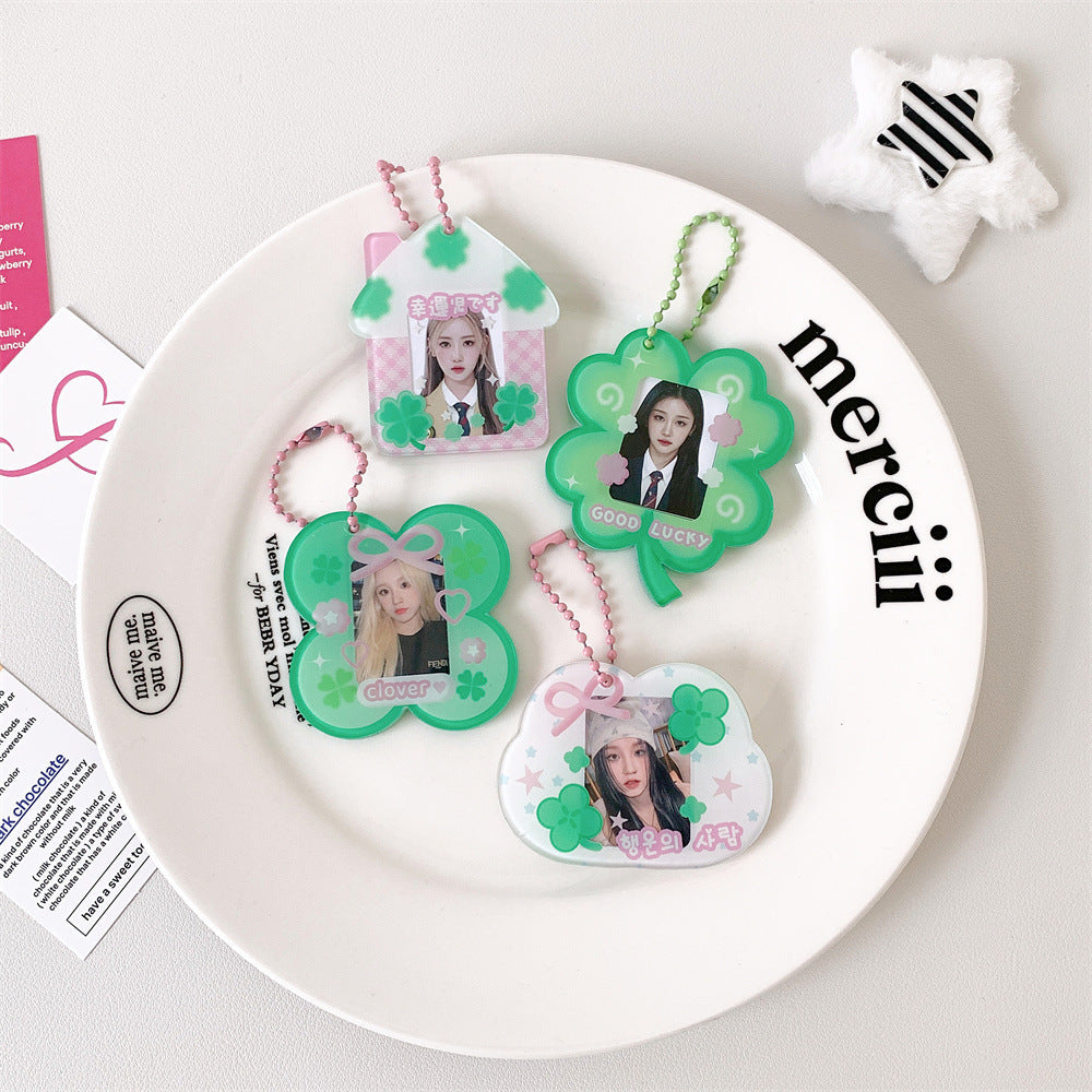 Acrylic Four-leaf Clover Card Holder