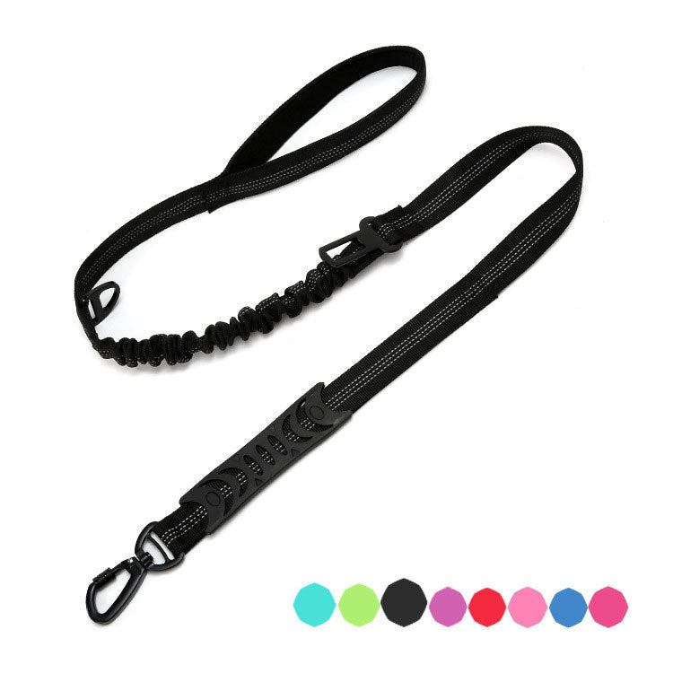 Going Out Explosion-proof Rush Dog Leash Elastic Reflection
