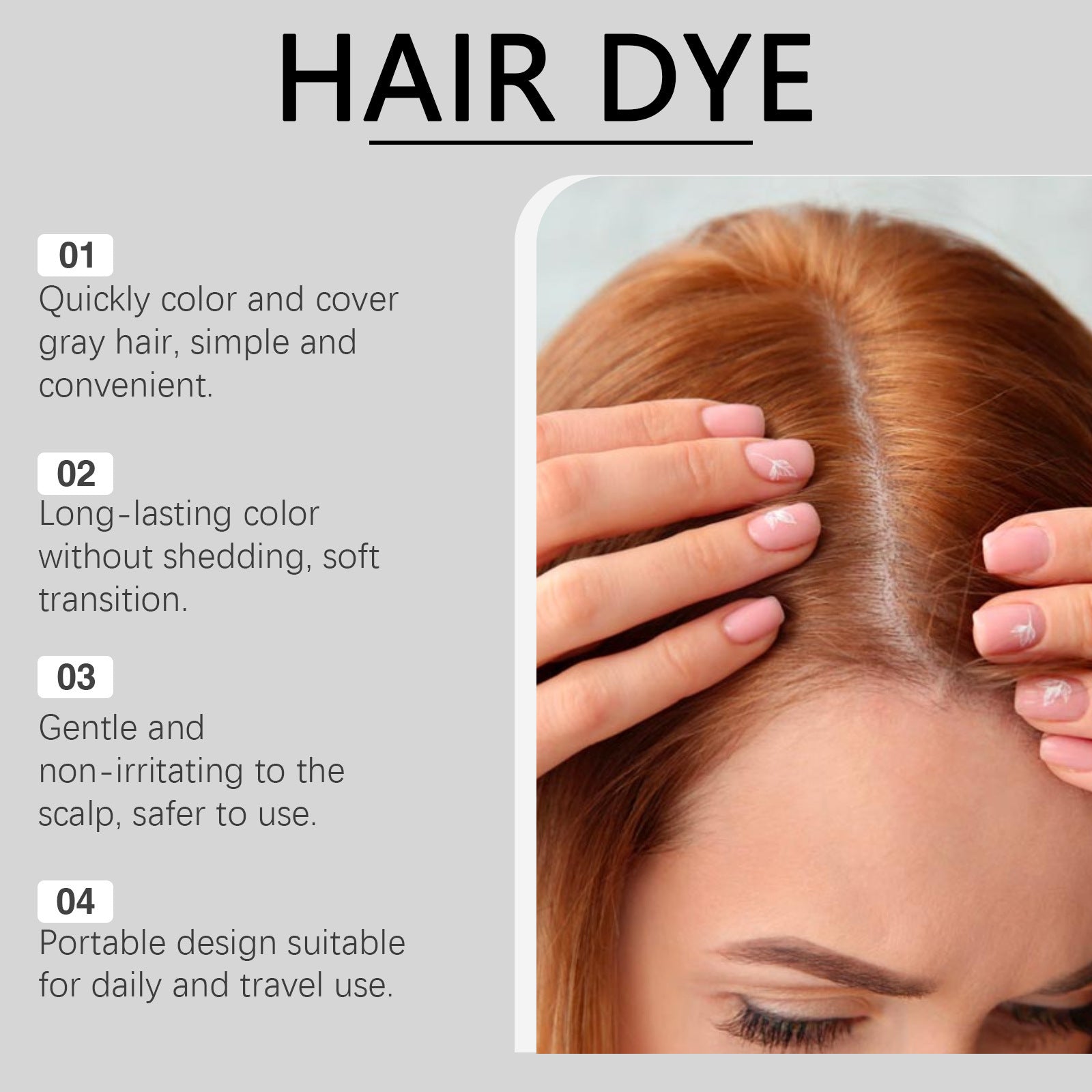 Non-irritating Color-developing Hairdressing Agent