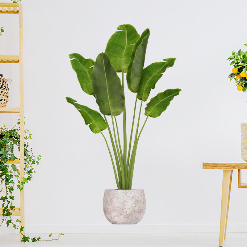 Green Plant Potted Simulation Wall Stickers Bedroom Living Room Entrance Home Wall Decoration