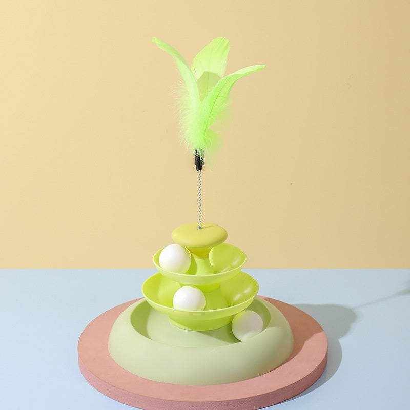 Cat Toy Self-Hi Relieving Stuffy Cat Turntable