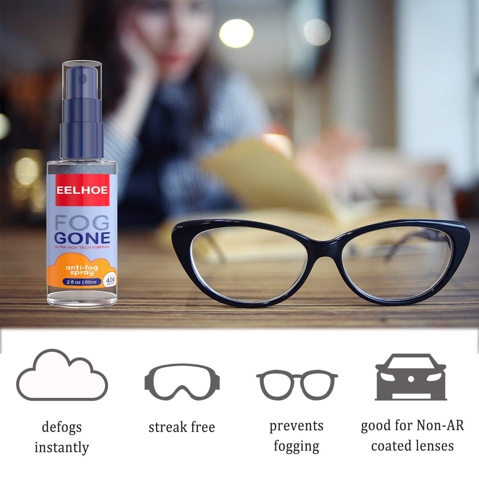 Automobile Lens Glasses Anti-fog Spray