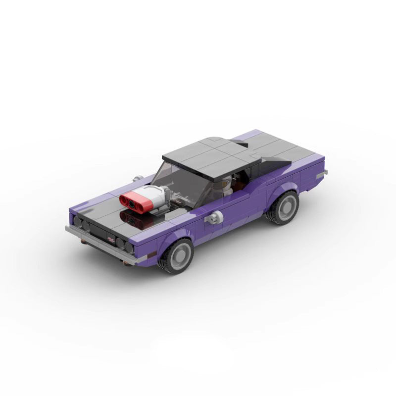 Building Blocks Assembling Building Blocks Creative Speed 8 Grid Car Series 1970 Dodge