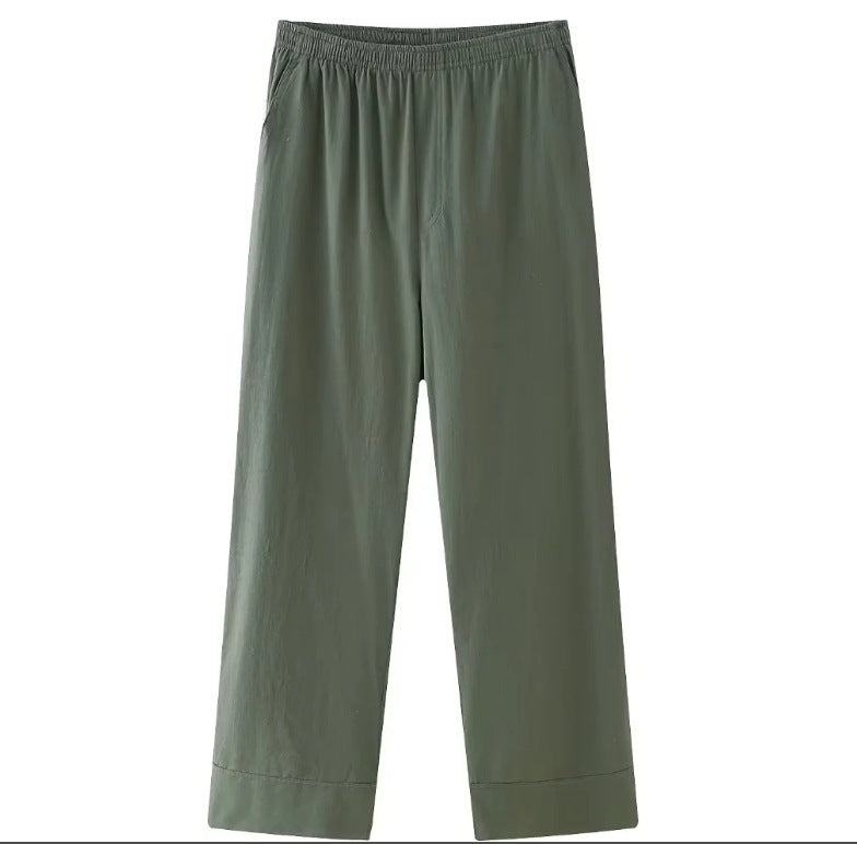 Casual Loose Tied Pajamas Trousers Suit