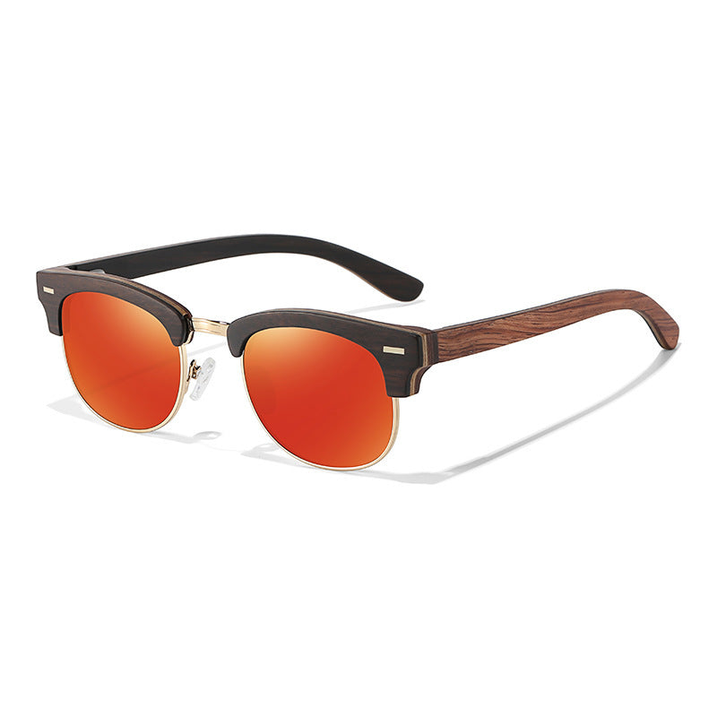 Semi-rimless Fashion Men's And Women's Polarized Sunglasses UV400
