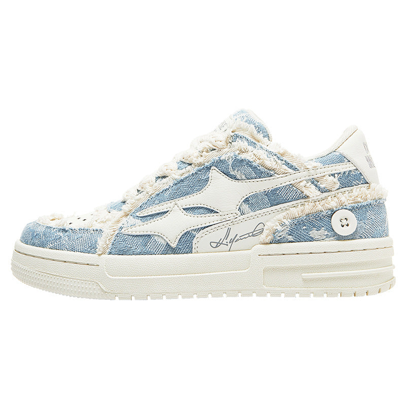 Summer Denim Men's Breathable Shoes