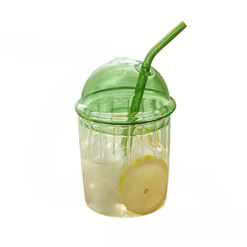 Heat-resistant Cup With Straw