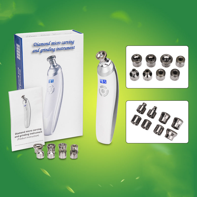 Handheld Diamond Micro Carving And Skin Grinding Instrument, Suction Blackhead Beauty Instrument